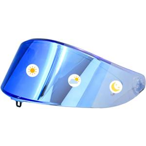 Compatible With K6S Visor K6 Face Shield Replacement Tinted Visor Helmet Accessories (Clear Blue to Ice Blue)