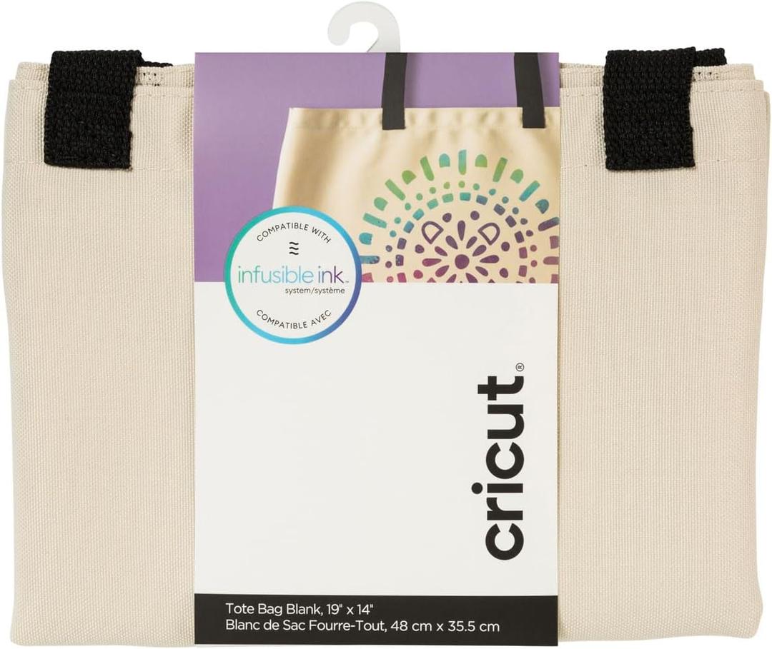Cricut Tote Bag Blank, Large Infusible Ink, Canvas, 2006829