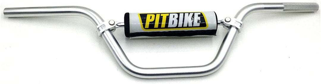 Motorcycle Handlebar 7/8" 22mm Motocross Moto Bar with Foam Pad For CRF YZF KXF KLX RMZ DRZ Dirt Pit Bike Use T6-6061 Aluminum (Silver)