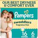 Swaddlers Diapers, Size 6 (35+ lbs),16 Count, Ultra Absorbent Disposable Infant Diaper