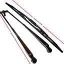 JEENDA Windshield Wiper Arm & Blade 7188371 7188372 for Bobcat Loader 751 753 763 863 864 873 883 963 S100 S130 S150 S160 S175 S205 S220 S250 S300 S330 T110 T140 T180 T190 T200 T250 T300 T320