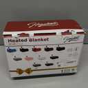 Homemate Heated Blanket Electric Throw - 50"x60" Heating Blanket Throw 1/2/4/6/8 Hours Auto-Off 10 Heat Level Over-Heat Protection Flannel Sherpa ETL Certification (01 - Light Grey)