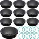 10 Pack Sprinkler Head Caps Compatible with Rain Bird 1800XC 1800 Series Spray Bodies, UV-Resistant ABS Replacement with O-Ring for Lawn Garden Sprinkler System Maintenance
