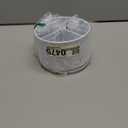 360 Rotating Metal Silverware Caddy - 4 Compartment Utensil Cutlery Holder Fork Spoon Napkin Organizer Flatware Storage Basket Party Countertop Buffet Picnic Camping Outdoor (White)