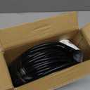 16AWG 10A 1250W 125V 100 Ft Outdoor Extension Cord Waterproof, Weatherproof & Flame Retardant Black 3 Prong Power Cord Outside for Lawn & Garden, SJTW ETL Listed