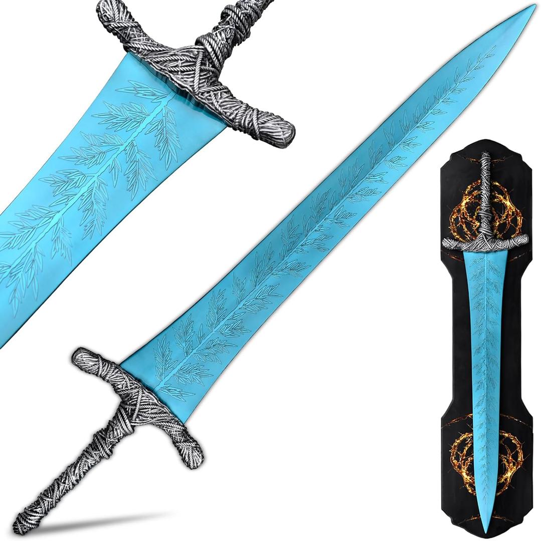 41'' Dark Moon Greatsword Metal Sword Embossed Pattern 1:1 Replica Sword Moonlight Greatsword Dark Moon Sword Suitable for Cosplay Collection Decoration not Sharp