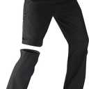 Men's Convertible Hiking Pants Quick Dry Cargo Pants Lightweight Tactical Pants for Outdoor Fishing Traveling (818black)