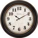 Westclox Traditional Large Wall Clock Battery-Operated Clock for Living Room, Bedroom, Office | Ideal Housewarming Gift (20 Inch, Rustwood)