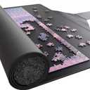 Premium Puzzle Mat - 37 x 59 Inches - Up to 3000 Pieces - Jigsaw Puzzle Roll Up Mat - Non Slip Rubber Bottom - Soft Polyester Surface - with Gift Packaging