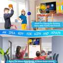 Indoor Basketball Hoop Boys Gifts for Teens Door Room Basketball Hoop Mini Hoop with Scoreboard, 3 Balls and Batteries Basketball Toys for 8 9 10 11 12