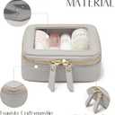 Popvibe Clear Makeup Bag Travel Cosmetic Case Transparent Toiletry Bag with Zipper, Portable Make Up Organizer Traveling Compact Car Bag for Essentials