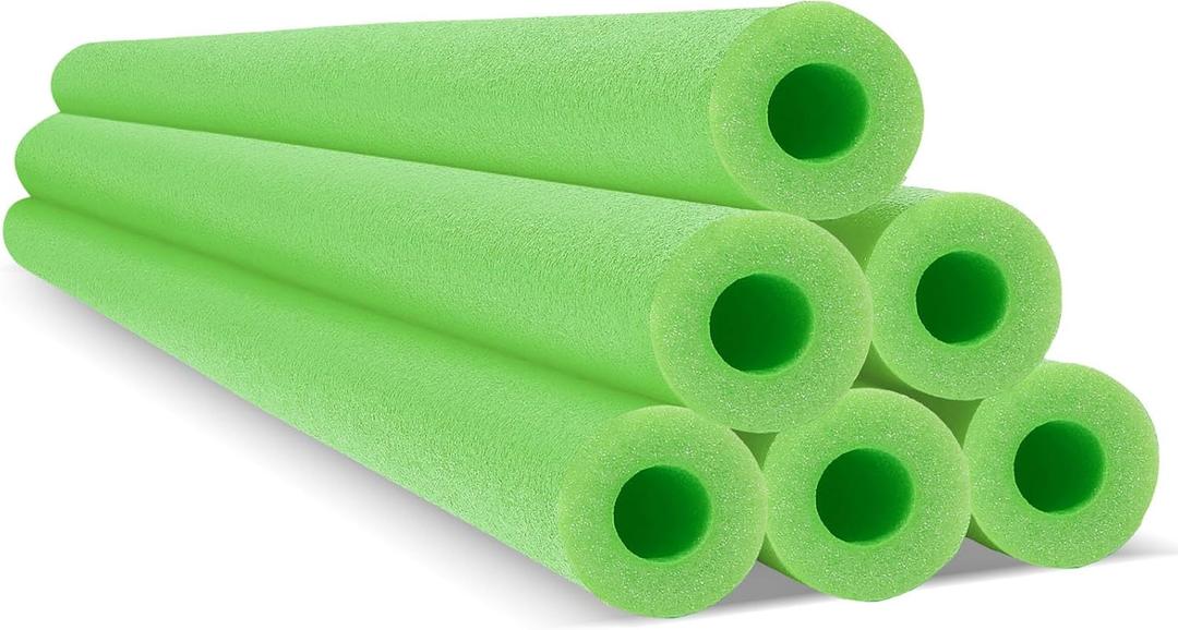 Hanaive 6 Pack Pool Noodles Swimming Floating Foam Tube 52 Inch Hollow Swim Noodles Bulk Floats Heavy Duty for Swimming Decoration Craft Projects Multi-Purpose, Small