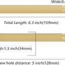 Asidrama 10 Pack 5 Inch(128mm) Brushed Gold Kitchen Knurled Cabinet Handles, Cabinet Pulls Kitchen Cabinet Hardware for Cupboard Drawer Pulls