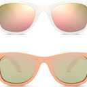 Hycredi Flexible Bendable Baby Polarized Sunglasses with Strap for Newborn Infant Boys Girls Age 0-18 Months