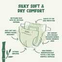 Naty Bamboo Viscose Baby Diapers Silky Soft, Plant Based, Dermatologically Tested for Sensitive Skin & Super Absorbent (Size 3, 50 Count)