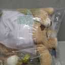 Soulchen 6 Set Bear Blindfolded Diaper Changing Baby Shower Games 14 Inch Bear Plushes with Dolls Diapers Bottles Shirts for Gender Reveal Bridal Shower Game Prize Gift Guest Adult(Khaki)