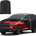 Mixsuper Liner Car Cover for Chevy Traverse 2009-2026, 7 Layers Full Car Cover All Weather Car Covers for Chevy Traverse, Waterproof Outdoor Cover with Zipper Door Reflective Strips