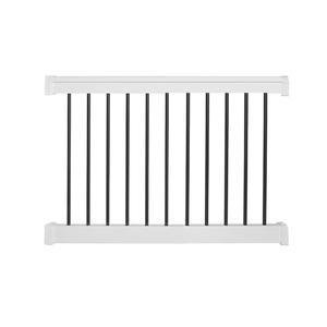 Weatherables Bolton Porch and Deck Railing Kit  Aluminum and Vinyl Railing Kit for Decks, Porches, Balcony Railing, and More (36 x 48) (36 in. Height)
