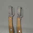 2 Pack Multifunctional Vegetable Peeler, With Wooden Handle and Bottle Opene, Stainless Steel Blade with Ergonomic Wooden Handle, Non-Slip Fruit & Potato Peeler for Kitchen Use