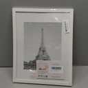 upsimples 11x14 Picture Frame, Display Pictures 8x10 with Mat or 11x14 Without Mat, Wall Hanging Photo Frame, White, 1 Pack