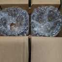 Kate Aspen Vintage Glass Tealight & Amber Votive Candle Holders (Set of 6)  Rustic Fluted Candle Holder Set, Boho Home Decor, Wedding Table Centerpieces, Farmhouse Kitchen Table Decor (One Size)