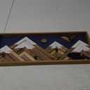 CA 24x10 Wood Mount with Metal Hooks Art