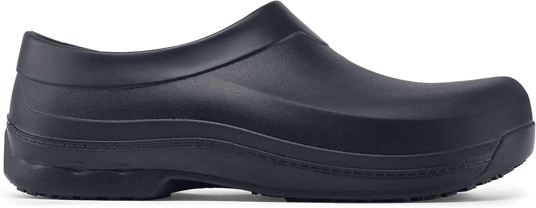 Shoes for Crews Radium, Men's, Women's, Unisex Slip Resistant Work Clogs, Water Resistant, Black