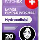 Large Pimple Patches for Face (20 Pack), Hydrocolloid Acne Patch, Hydrocolloid Bandages, Big Pimple Patches, Large Acne Patch