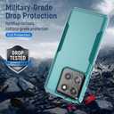 for Motorola Edge 2025 Case, with HD Screen Protector [Military Grade Drop Tested] Heavy-Duty Tough Rugged Shockproof Protective Case for Moto Edge 2025, Green