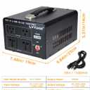 LVYUAN 3000 Watt Voltage Converter Transformer Heavy Duty Step Up/Down AC 110V/120V/220V/240V Power Converter with 2 US Outlets, 2 Universal Outlets, Resettable Circuit Breaker Protection