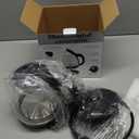 Elite Gourmet EKT1001 Electric 1.0L BPA-Free 1100W Glass Kettle Cordless 360 Base, Stylish Blue LED Interior, Handy Auto Shut-Off Function  Quickly Boil Water For Tea & More, Black