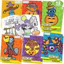 ArtCreativity Halloween Mini Coloring Books for Kids – 12 Pack 5″×7″ Booklets – Non-Candy Trick or Treat Favors, Classroom Prizes, Party Goodie Bag Fillers