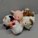 Skylety 5 Pack Farm Plush Animals Set 10 Inches Plush Farm Stuffed Animals Barnyard Stuffed Toys Soft Pig Rooster Horse Sheep Cow Plush Toy for Birthday Party Favor(Mixed Style)