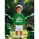 Ritatte Toddler St. Patricks Day Shirts for Boys Funny Too Cool to Pinch Letter Sweatshirt Lucky Shamrock Fall Pullover Tops(Green,5-6T(120))