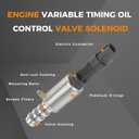 Camshaft Position Actuator Solenoid Variable Valve Timing Solenoid Kit Compatible with Ford, Lincoln and Mercury Expedition, F150, F250, F350, F450 3V 4.6L 5.4L Replace for 8L3Z-6M280-B