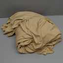 MooMee Bedding Duvet Cover Set 100% Washed Cotton Linen Like Textured Breathable Durable Soft Comfy (Heathered Almond Milk Grey, Queen 90"x90")