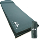 WELLAX  77"L x 28"W x 3"Th  Sleeping Pad - Foam Camping Mats, Fast Air Self-Inflating Insulated Durable Mattress for Backpacking, Traveling and Hiking - Ultrathick All-Weather Foam Pad with Build in Pillow (Green)