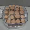 Conair Double Ceramic Hot Rollers for Long, Medium, and All Hair - Hair Curler - Hair Roller Clips Included - 1/2 inch, 3/4 inch, and 1 inch Rollers