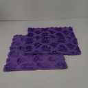 DFXSZ Halloween Pillow Covers 18x18 inch Set of 2 Purple Ghost Throw Pillow Cases Soft Plush Faux Fur Wool Couch Cushion Case for Chair Sofa Bedroom Living Room Home Decor PTK03E18