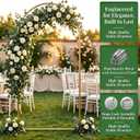 Metal Arch Backdrop Stand 6.6FT: Wedding Arch Frame for Ceremony Balloon Arch Stand for Birthday Anniversary Wedding Party Baby Shower