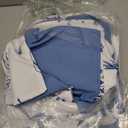 Nanko Floral Duvet Cover Set King Size, Blue and White Flower Leaf Print Pattern Bed Set, Soft Microfiber Reversible Comforter Bedding Cover with Zip Tie - Vintage Farmhouse for Women Men, 3Pcs 104x90