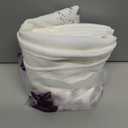 jinchan Linen Valance with Lace Trim Farmhouse Rustic Valance Curtain for Window 16 Inch Small Window Treatment for Living Room Dining Room Semi Sheer Light Filtering Rod Pocket 1 Panel Off White