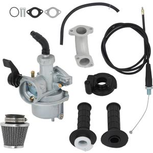 Carburetor Carb Replacement for Honda CRF70F 2004-2012 XR70R 1998-2003 with Air Filter Intake Throttle Cable