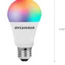 2 x SYLVANIA SMART+ ZigBee Full Color and Tunable White A19 LED Bulb, Works with SmartThings, Wink, and Amazon Echo Plus, Hub Needed for Amazon Alexa and Google Assistant, 1 Count (Pack of 1) , Full Color