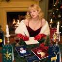 LaVenty 13pcs Christmas Mini Notepads Christmas Ballpoint Pen Holiday Stocking Stuffers Classroom Rewards Office Supplies Xmas Holiday Party Gifts Xmas Goodie Bags Filler