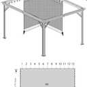 Sojag 135-9163810 10' x 12' Curtains for Monaco/Messina/Mykonos Outdoor Gazebo Models, Grey
