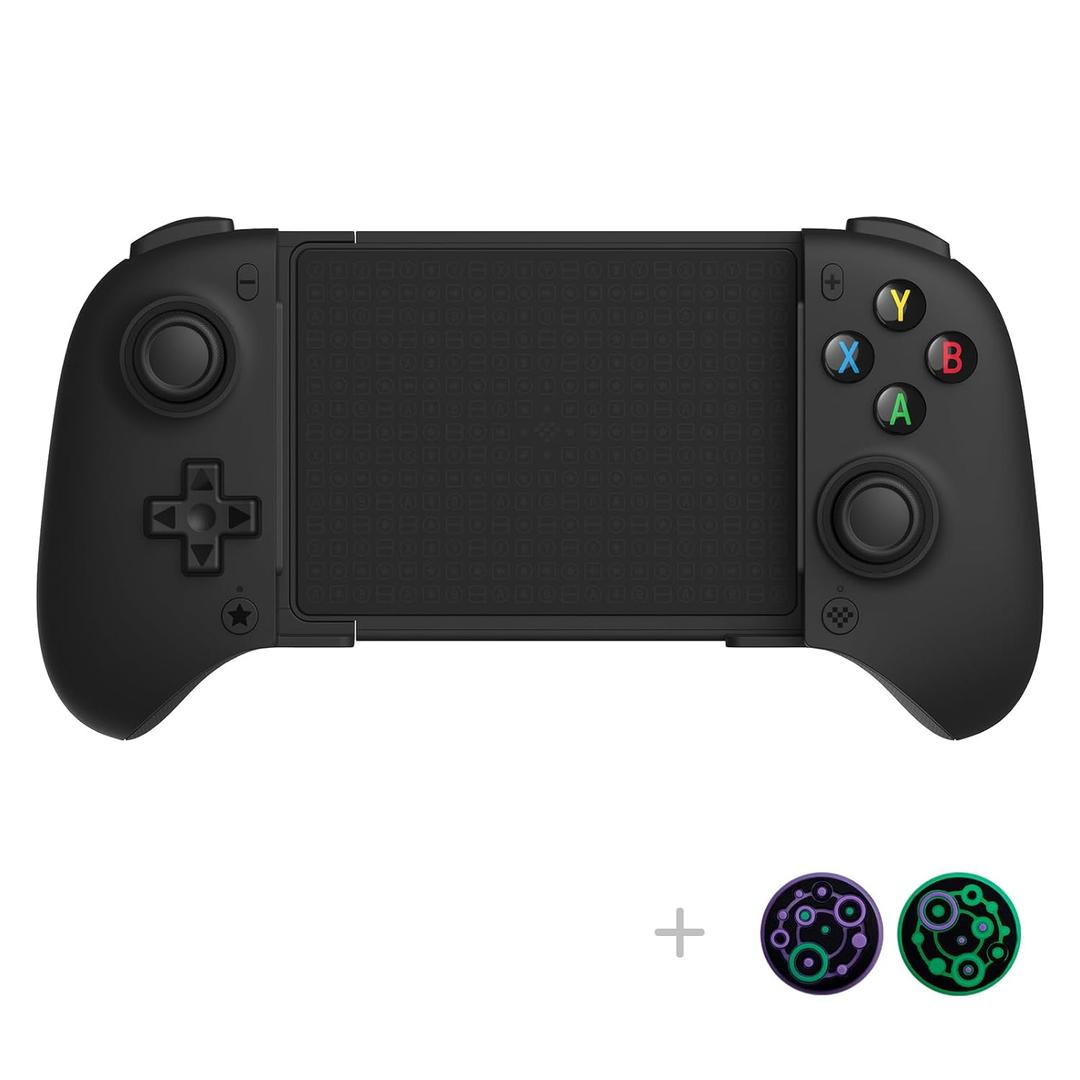 8Bitdo Ultimate Mobile Gaming Bluetooth Controller for Android Devices with Hall Effect Joysticks and Hall Triggers, Back Buttons, Mapping and Turbo Function (Black)