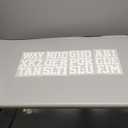 SEI Sport Letter Transfers 3in 4 Sheets/Pkg White