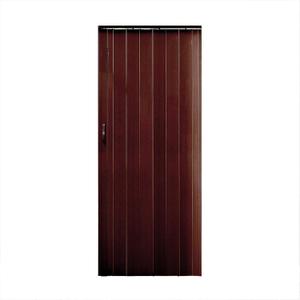 Portable Walnut 32inx80in Accordion Doors Interior,PVC Accordion Folding Sliding Door,Compact Retractable Bifold Closet Doors for Doorway (Walnut,32in*80in)