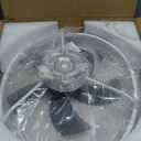 Low Profile Ceiling Fans with Lights,19.7" Flush Mount Ceiling Fan with Remote,Reversible,Noiseless,Dimmable,White Fandelier Chandelier Ceiling Fan for Bedroom.